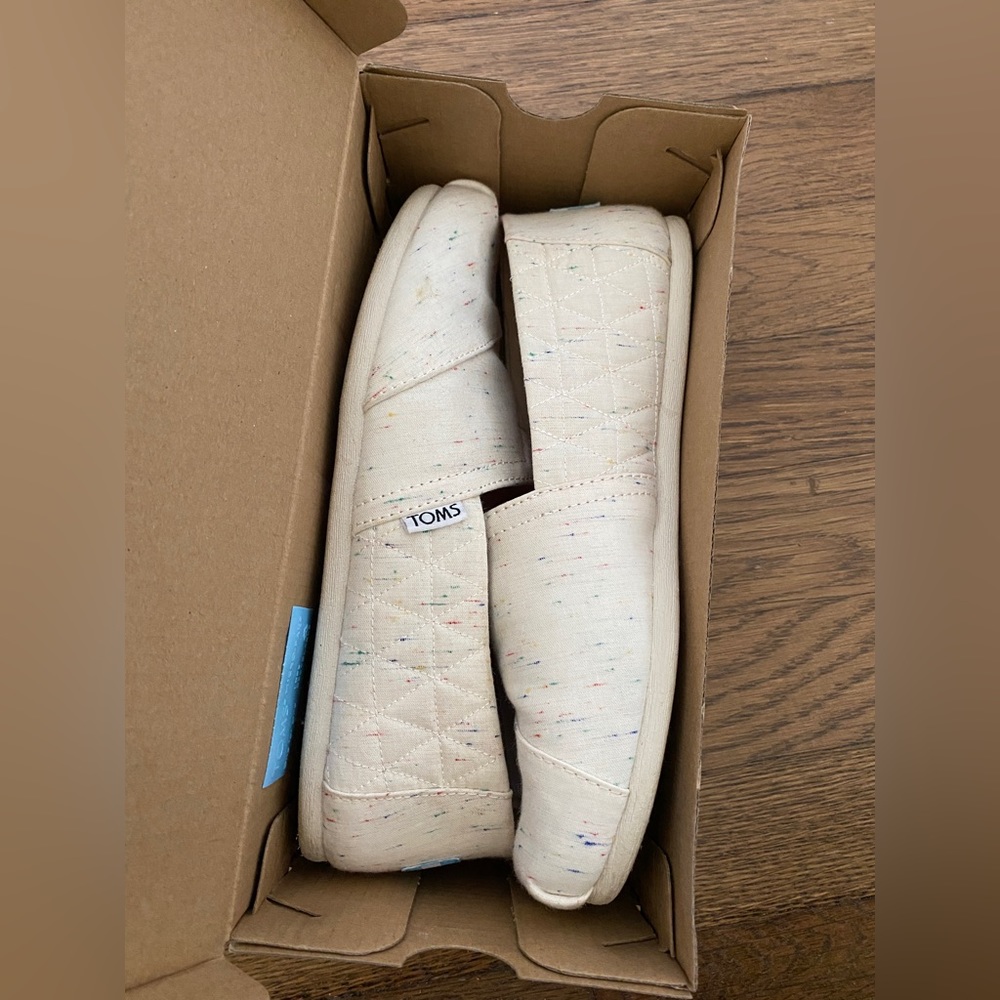 TOMS Women’s Classic Birch Jersey Fleck in Size 7